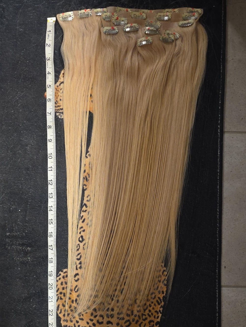 Glam Seamless Clip-In Straight Hair Extensions - Platinium Ash Blonde 22"/21"